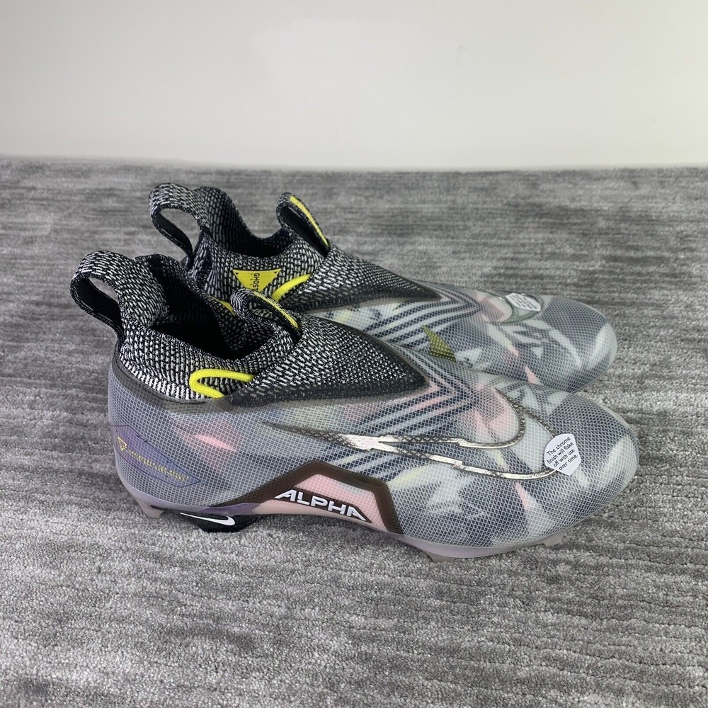 RARE Nike Alpha Menace Elite 3 RW Wolf Grey Football Cleats CV0578-001 Size 13